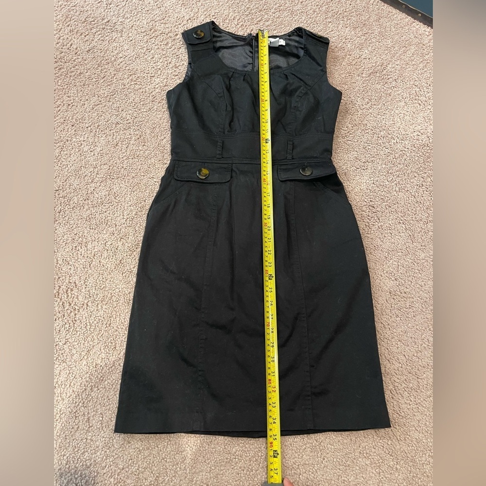 WHITE HOUSE BLACK MARKET Black Sleeveless Midi Dress - Picture 4 of 9